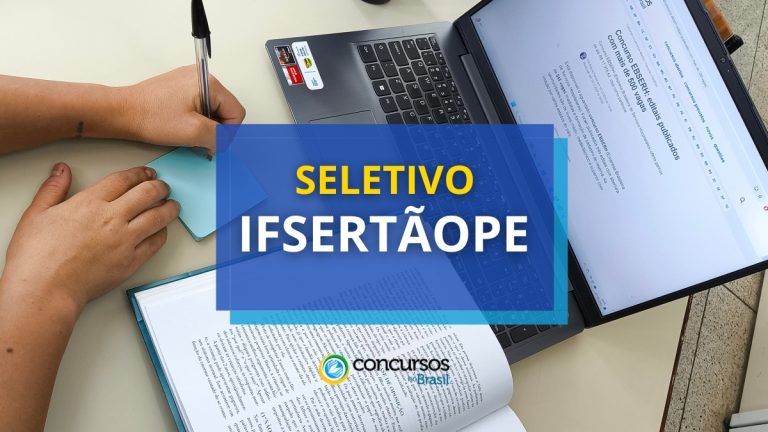 IFSertãoPE abre vagas para diferentes áreas em edital de seletivo