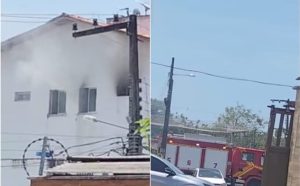 Incêndio atinge apartamento em condomínio no Turu, em São Luís