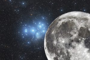 Lua encerra a semana encontrando as “sete irmãs” Plêiades