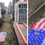 Malafaia critica bandeira dos EUA em ato na Paulista, mas