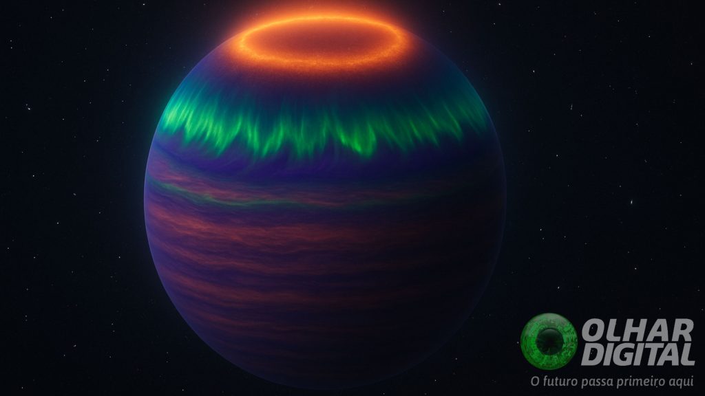 Não precisa de estrela: este planeta usa belas auroras como