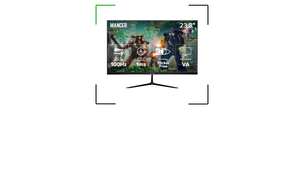 Oferta relâmpago: monitor gamer de 23,8 polegadas por R$ 519