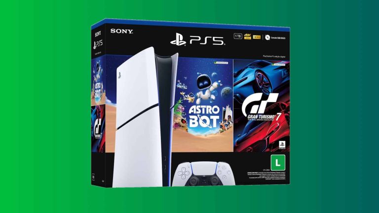 PlayStation 5 com 2 jogos por R$ 3.599 durante o
