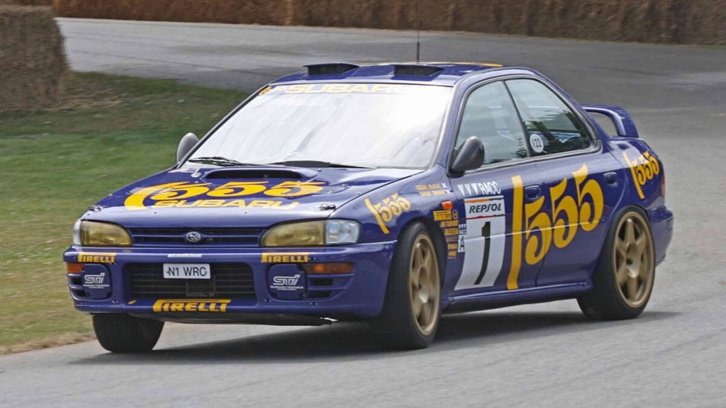 Quais carros Subaru já participaram do World Rally Championship?