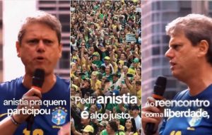 Tarcísio intensifica defesa de anistia para condenados do 8 de