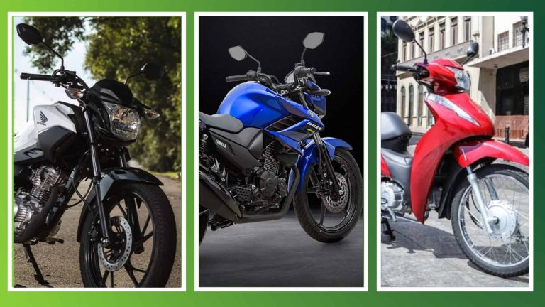 8 motos para motoristas de aplicativo Uber e 99