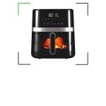 Aproveite: air fryer de 5,5 litros com visor frontal transparente