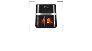 Aproveite: air fryer de 5,5 litros com visor frontal transparente