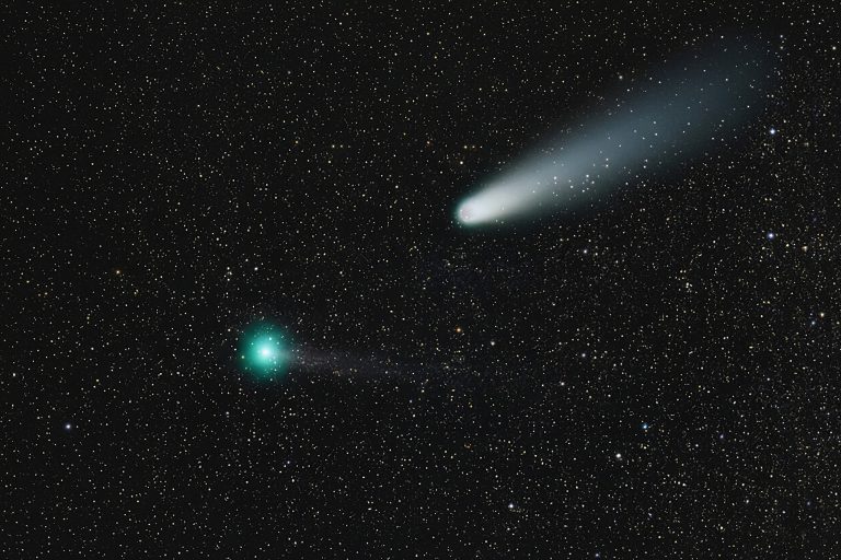 Assista ao vivo a dois cometas cruzando o céu no