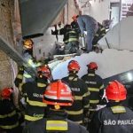 Bombeiros confirmam morte de vítima após desabamento em restaurante de