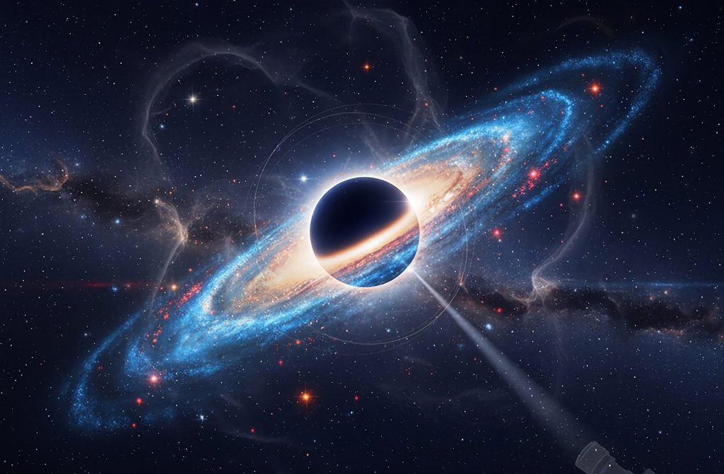 Buraco negro gigante é descoberto no coração de galáxia minúscula