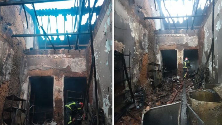 Incêndio atinge loja de eletrodomésticos na Rua de São Pantaleão