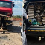 Mais de 140 kg de maconha são apreendidos em caminhão