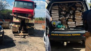 Mais de 140 kg de maconha são apreendidos em caminhão