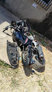 Moto roubada é recuperada pelo dono