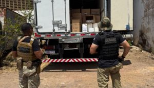 No Piauí, Polícia recupera caminhão e carga de defensivos agrícolas