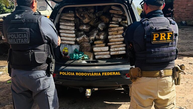 PRF e PMMA apreendem mais de 140 quilos de maconha