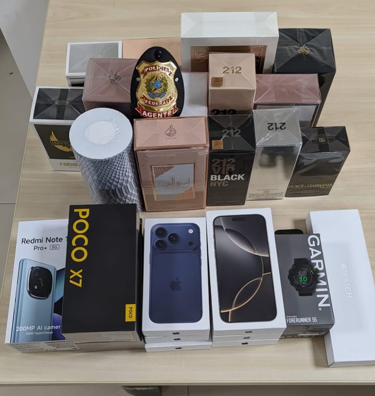 Polícia Federal apreende eletrônicos contrabandeados no aeroporto de Imperatriz