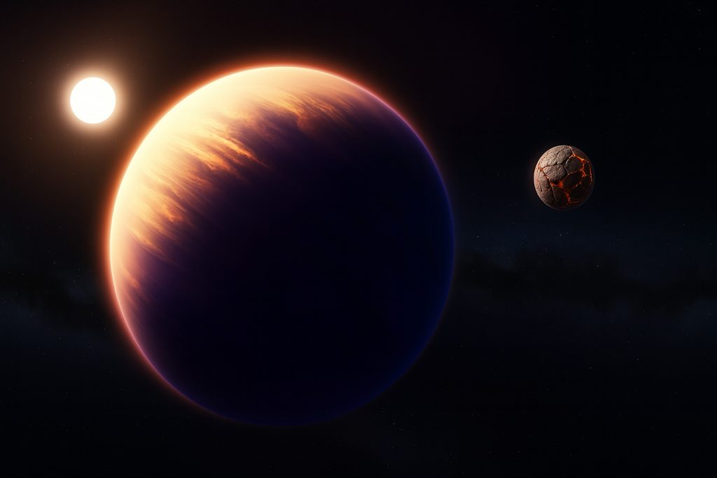 Possível exolua vulcânica explicaria gás incomum em planeta gigante