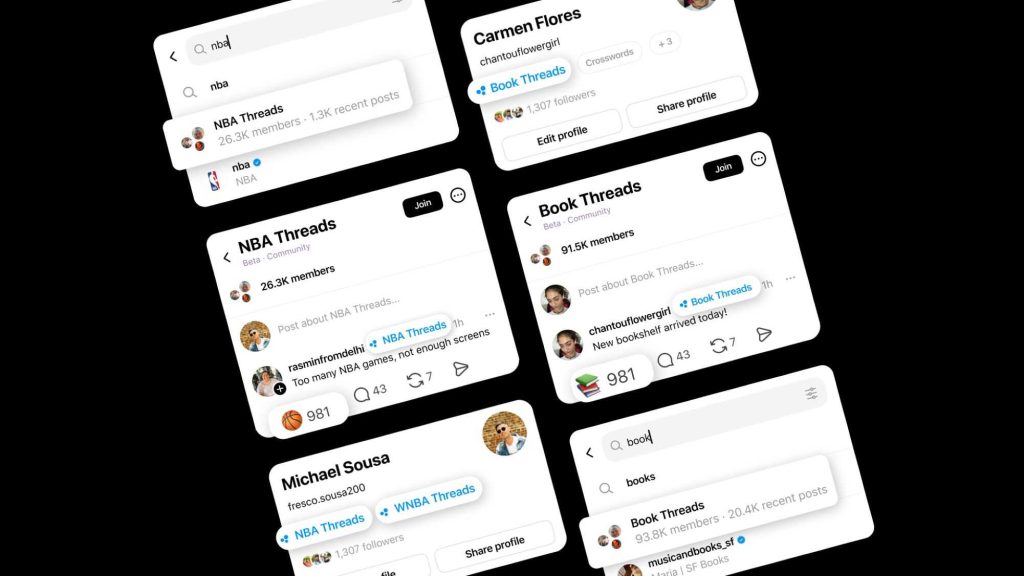 Threads lança “Comunidades” para reforçar engajamento e rivalizar com o