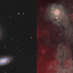 Tripleto do dragão e casulo nas Imagens Astronômicas da Semana