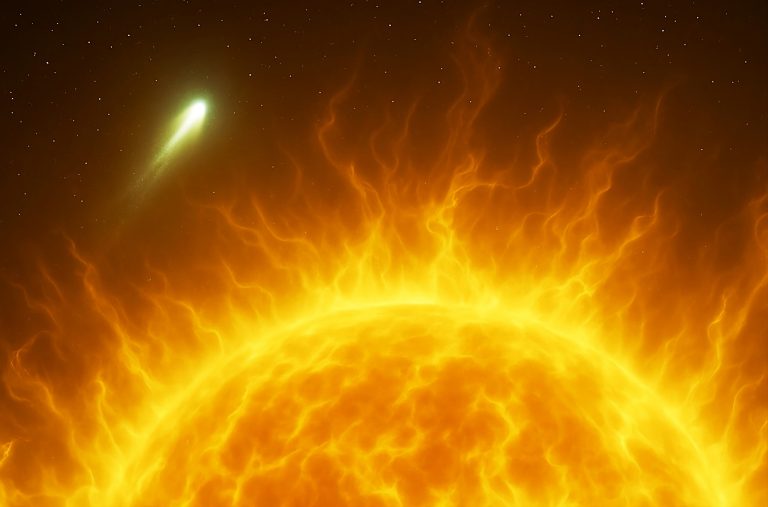 Visitante interestelar é capturado mesmo escondido no brilho do Sol