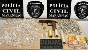 Em Timon, Polícia Civil desarticula ponto de venda de drogas;