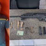 Foragido é recapturado com armas de uso restrito