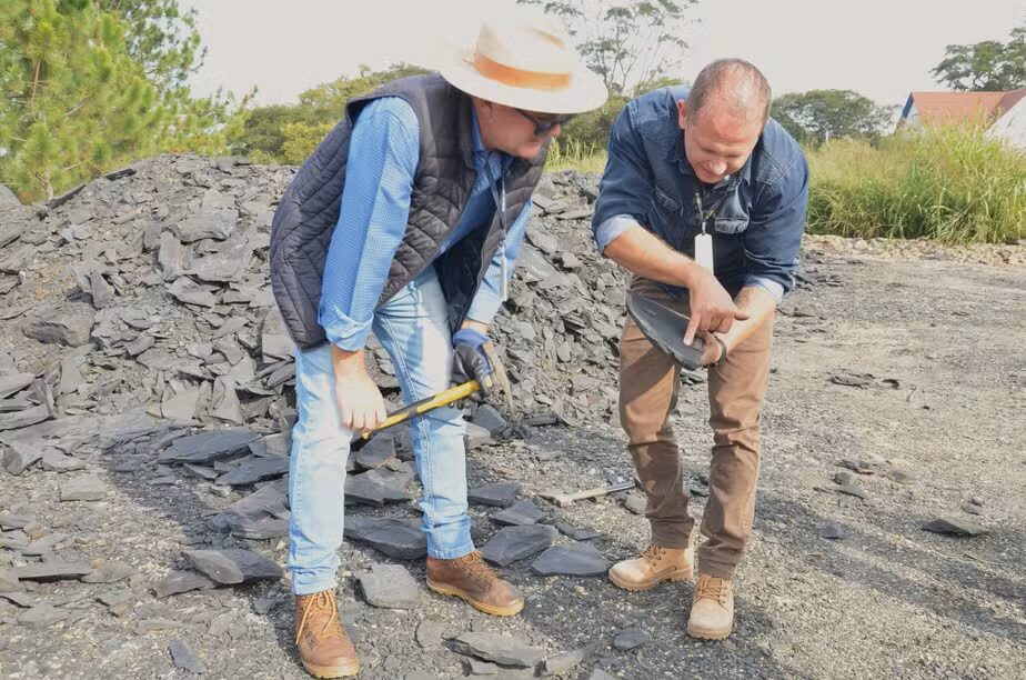 Fósseis mais antigos que dinossauros paralisam obra no Paraná
