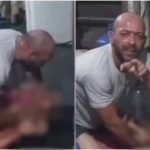 Homem que agrediu a esposa na frente do filho é