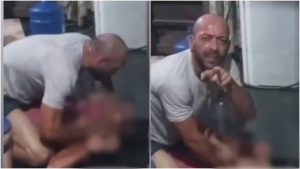 Homem que agrediu a esposa na frente do filho é