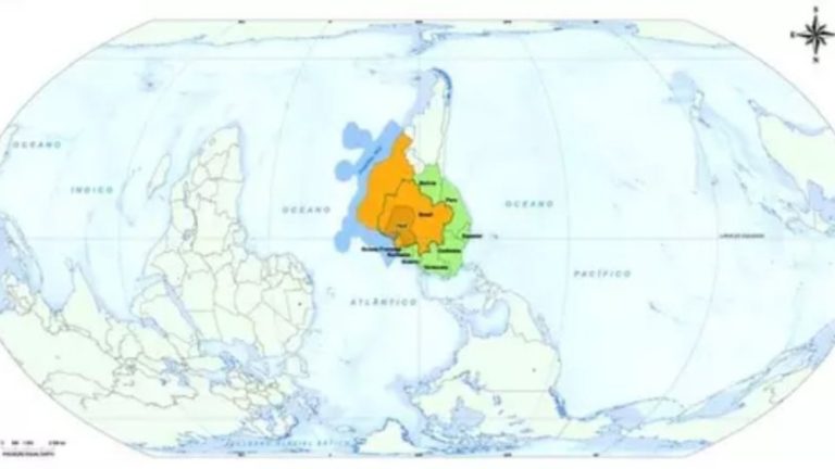 IBGE inverte mapa novamente e coloca o Pará como centro