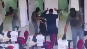 Imagens mostram ação de criminosos em agência bancária de ArariCentral