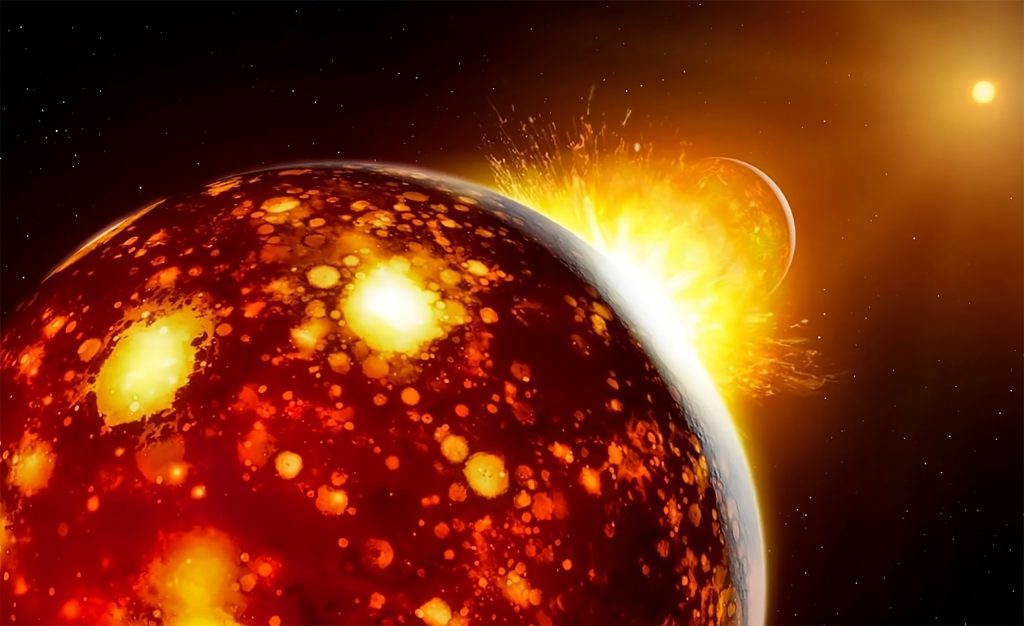 Lua e Terra surgiram de “choque” entre vizinhos, revela pesquisa