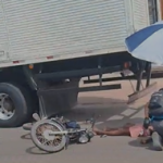 Motociclista colide com caminhão na Avenida do Araçagi e fica