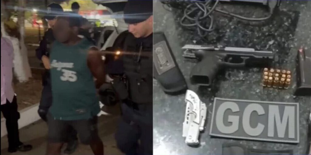 Motorista embriagado é preso com arma e munições após acidente