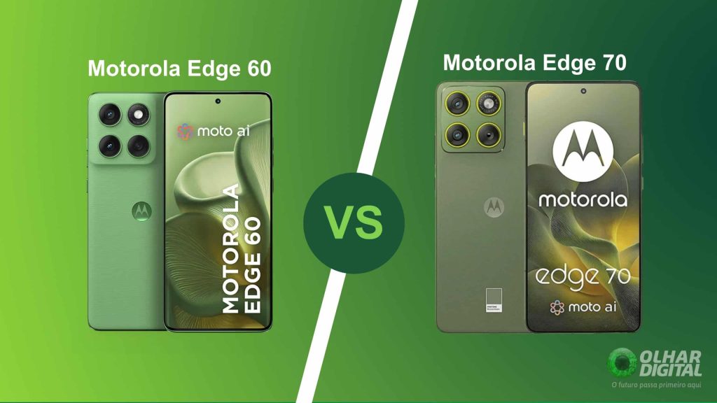Motorola Edge 60 ou 70? Veja qual o melhor celular