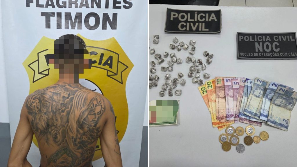 Preso por tráfico já foi detido 3 vezes por roubo