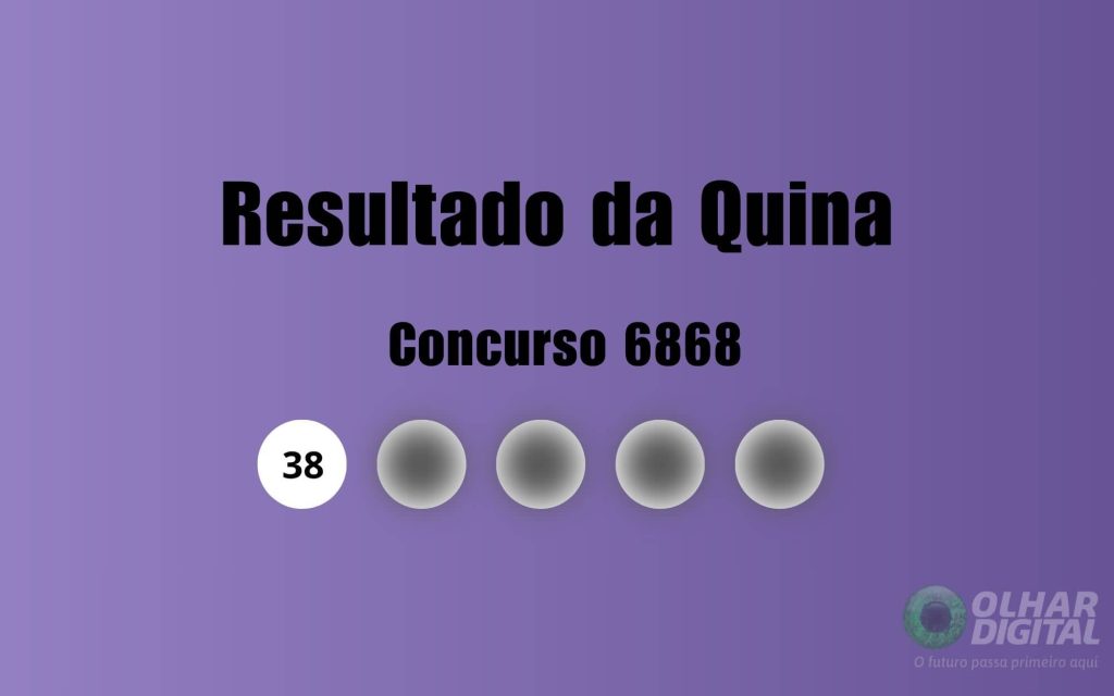 Quina 6868: veja resultado de hoje, sábado (01)