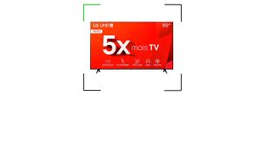 Tela grande e 4K: smart TV de 50’ polegadas da