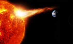 Último disparo de mancha solar em fúria contra a Terra