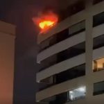 Apartamento é destruído por incêndio na Ponta do Farol, em