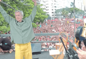 Artistas realizam ato musical no Rio contra a anistia a