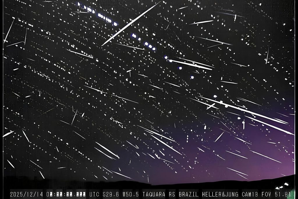 Chuva de meteoros Geminídeas: observatórios no Brasil registram centenas de