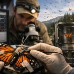 Como o cérebro da borboleta-monarca sente o campo magnético da