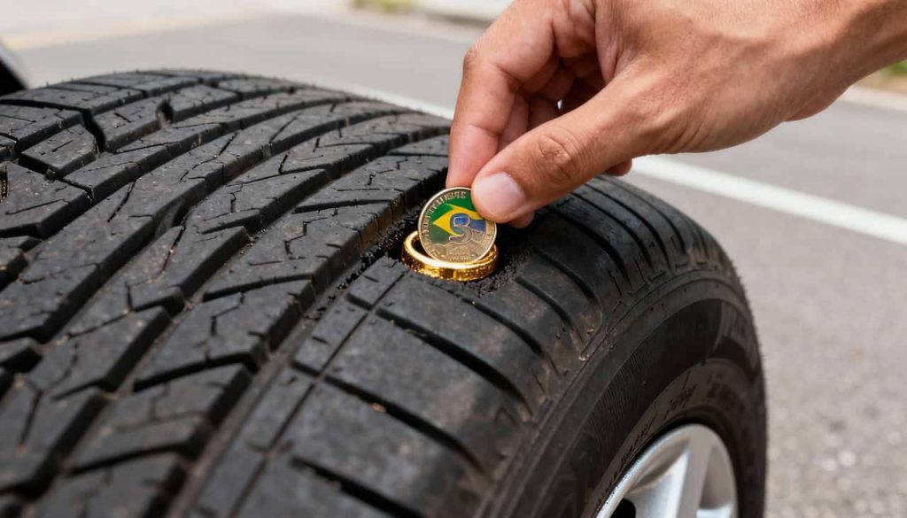 Como saber a hora de trocar o pneu usando apenas