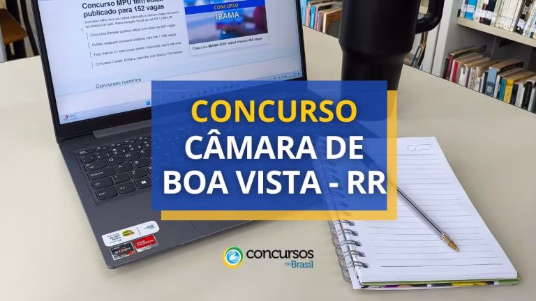 Concurso Câmara de Boa Vista (RR) oferta iniciais de R$