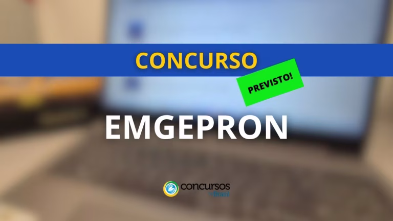 Concurso EMGEPRON realiza a contratação de banca organizadora