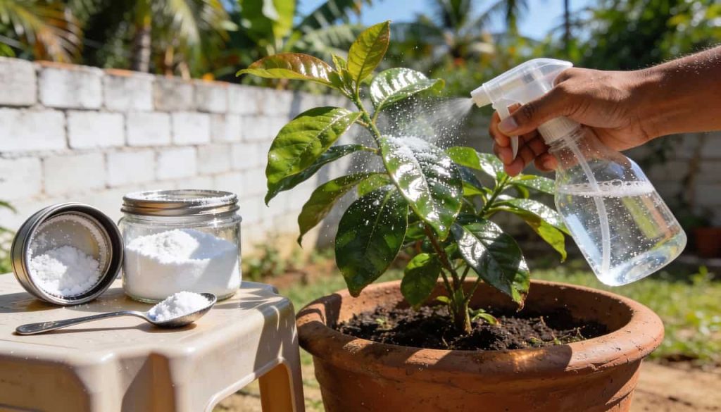 Essa receitinha com bicarbonato salva plantas com fungos