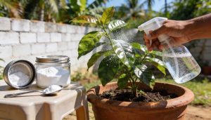 Essa receitinha com bicarbonato salva plantas com fungos
